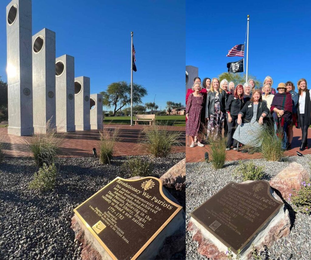 Revolutionary War Patriots marker in Anthem AZ